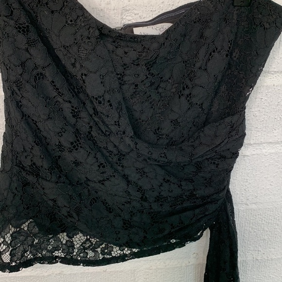 Anthropologie x Mare Mare Lace Strapless Tube Top Black Blouse size Small - Picture 7 of 7